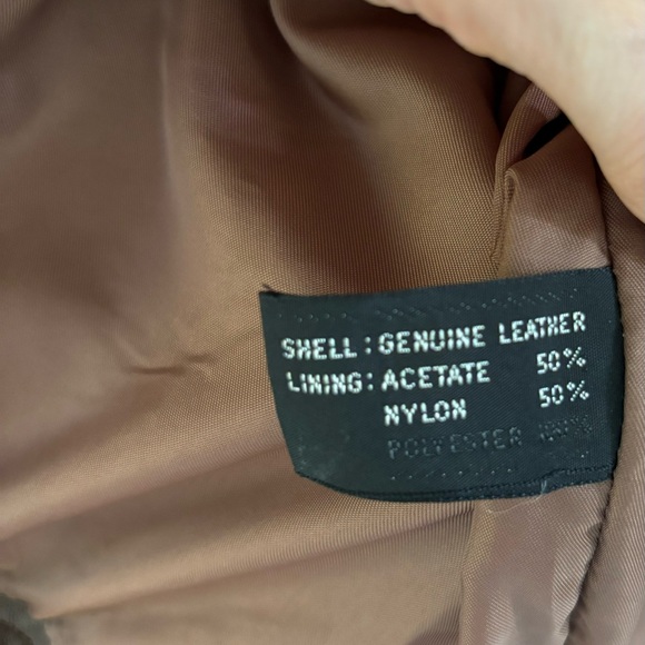 Vintage Leather Bomber Aviator Flight Jacket Women Size 7/8 Chocolate Brown - Picture 6 of 15